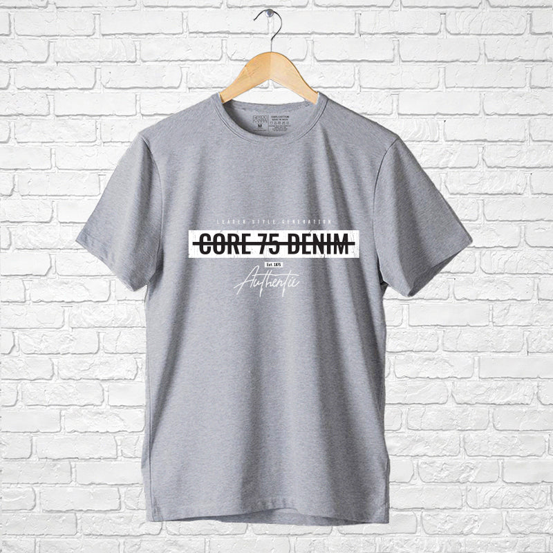 "CORE 75 DENIM", Men's Half Sleeve T-shirt - FHMax.com