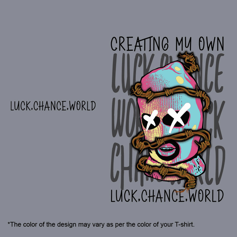 Luck, Chance, World, Men's Half Sleeve Tshirt - FHMax.com