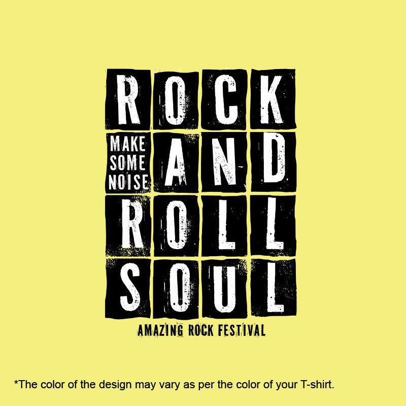 "ROCK AND ROLL SOUL", Men's Half Sleeve T-shirt - FHMax.com