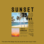 "SUNSET", Men's Half Sleeve T-shirt - FHMax.com