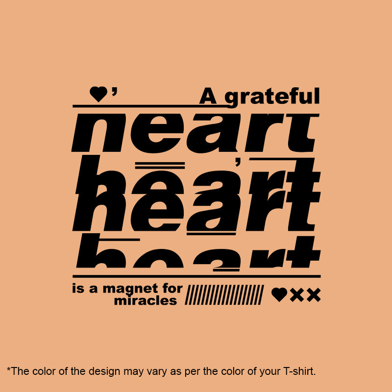 A Grateful Heart, Women Half Sleeve T-shirt - FHMax.com