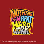 Nothing can beat hard work, Men's Half Sleeve T-shirt - FHMax.com