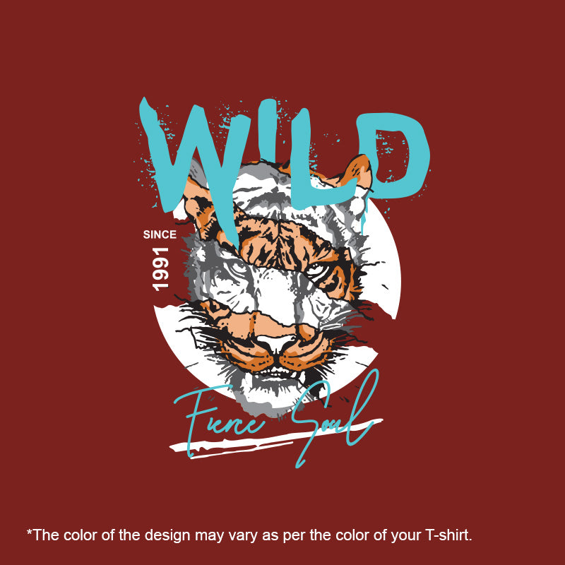 "WILD", Men's Half Sleeve T-shirt - FHMax.com