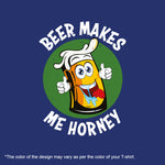 Beer makes me horny, Men's Half Sleeve T-shirt - FHMax.com