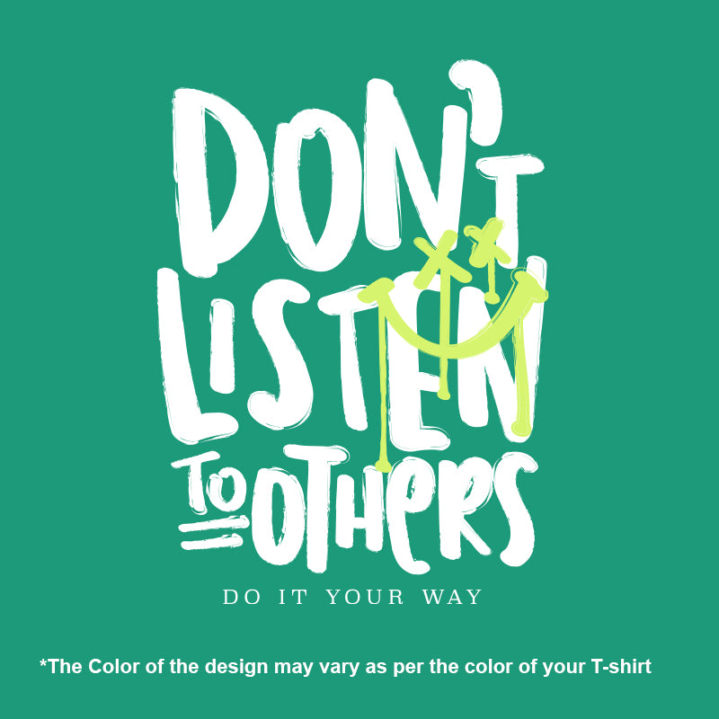 "DON'T LISTEN TO OTHERS", Men's vest - FHMax.com