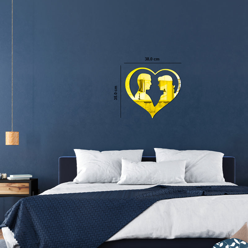"HEART COUPLE", Acrylic Mirror wall art - FHMax.com