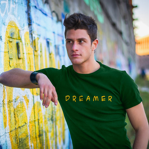 "DREAMER", Men's Half Sleeve T-shirt - FHMax.com