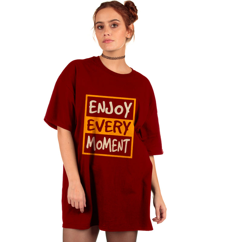 "ENJOY EVERY MOMENT", Boyfriend Women T-shirt - FHMax.com