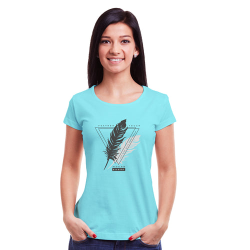 "FEATHER TOUCH", Women Half Sleeve T-shirt - FHMax.com