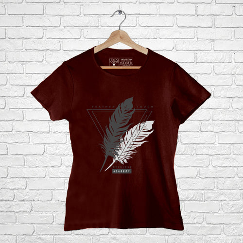 "FEATHER TOUCH", Women Half Sleeve T-shirt - FHMax.com