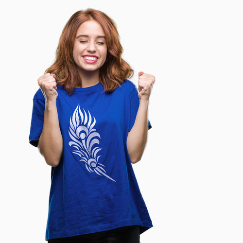 "FEATHER", Boyfriend Women T-shirt - FHMax.com