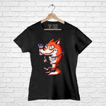 "HUNGRY FOX", Women Half Sleeve T-shirt - FHMax.com