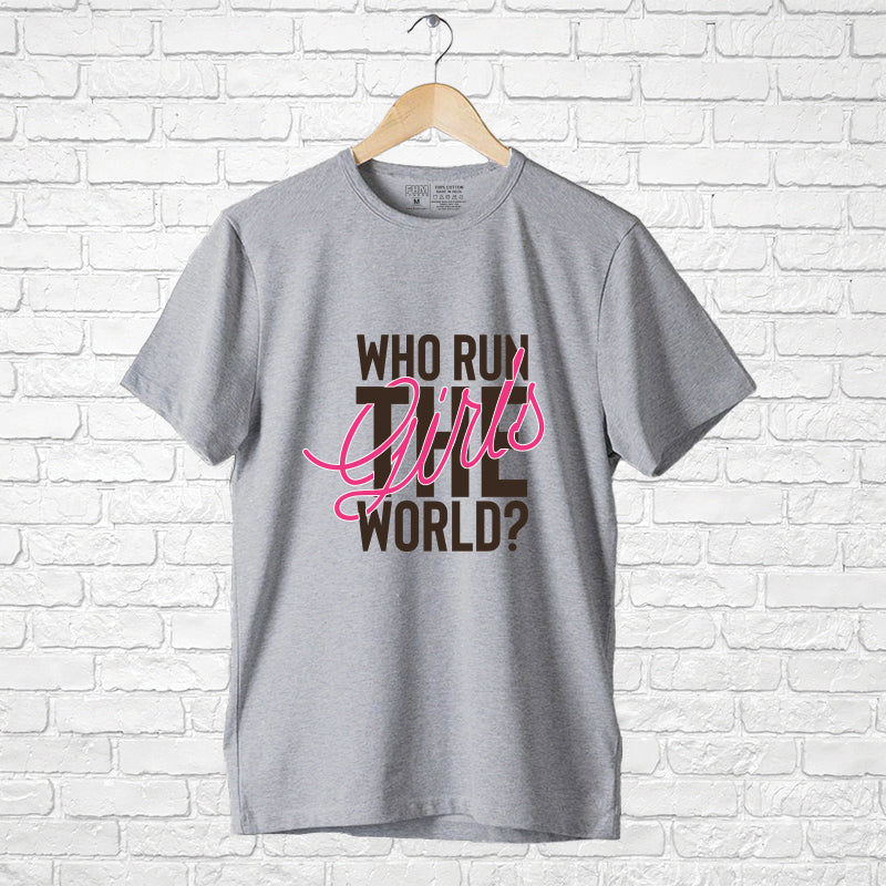 "WHO RUN THE GIRL'S WORLD?", Boyfriend Women T-shirt - FHMax.com