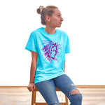 Girl Painting, Boyfriend Women T-shirt - FHMax.com