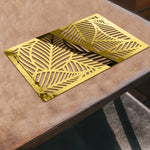 Leaf Design, Acrylic Mirror Table Mat - FHMax.com
