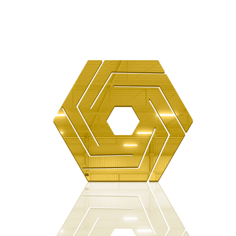 Hexagon cutting, Acrylic Mirror Coaster (2+ MM) - FHMax.com