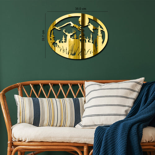 "OVAL LANDSCAPE", Acrylic Mirror wall art - FHMax.com