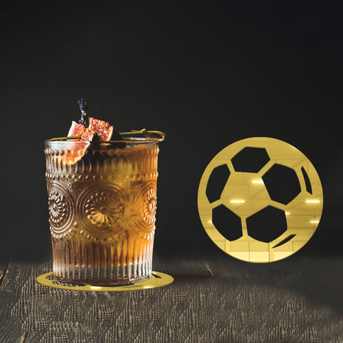 Laser Cutting Football Design, Acrylic Mirror Coaster (2+ MM) - FHMax.com