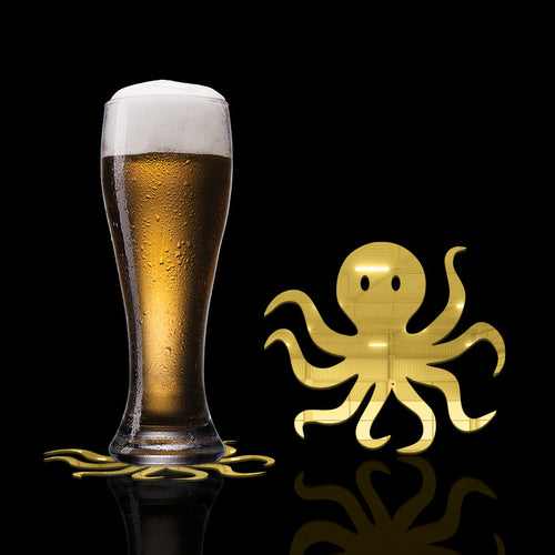 Octopus, Acrylic Mirror Coaster, (2+ MM) - FHMax.com