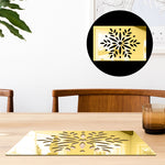 Snowflake, Acrylic Mirror Table Mat - FHMax.com