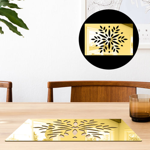 Snowflake, Acrylic Mirror Table Mat - FHMax.com