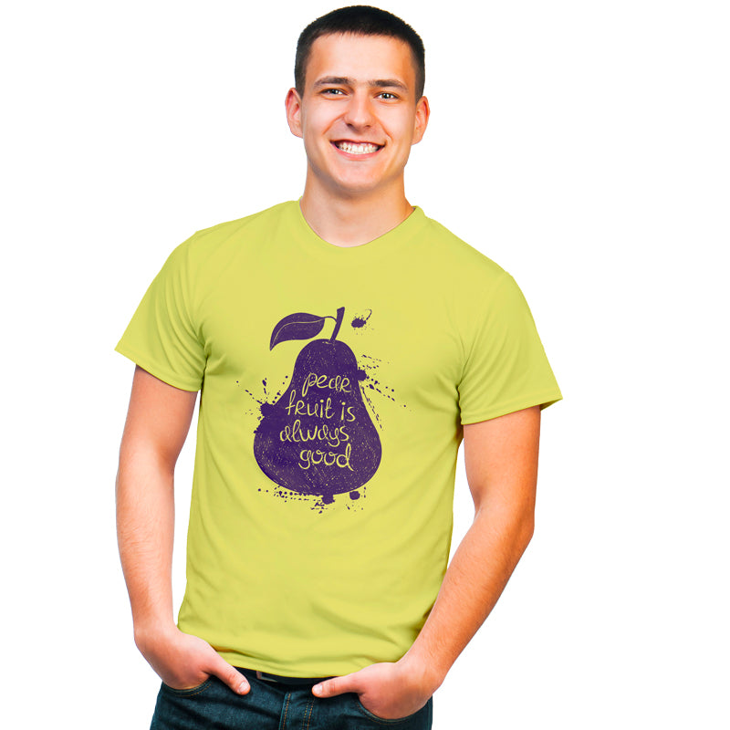 "PEACE FRUIT IS ALWAYS GOOD", Men's Half Sleeve T-shirt - FHMax.com