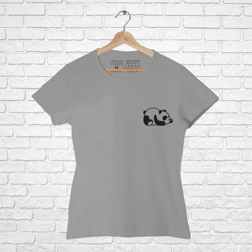 "PANDA", Women Half Sleeve T-shirt - FHMax.com