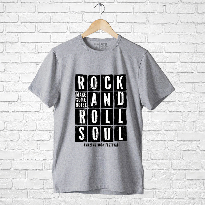 "ROCK AND ROLL SOUL", Men's Half Sleeve T-shirt - FHMax.com