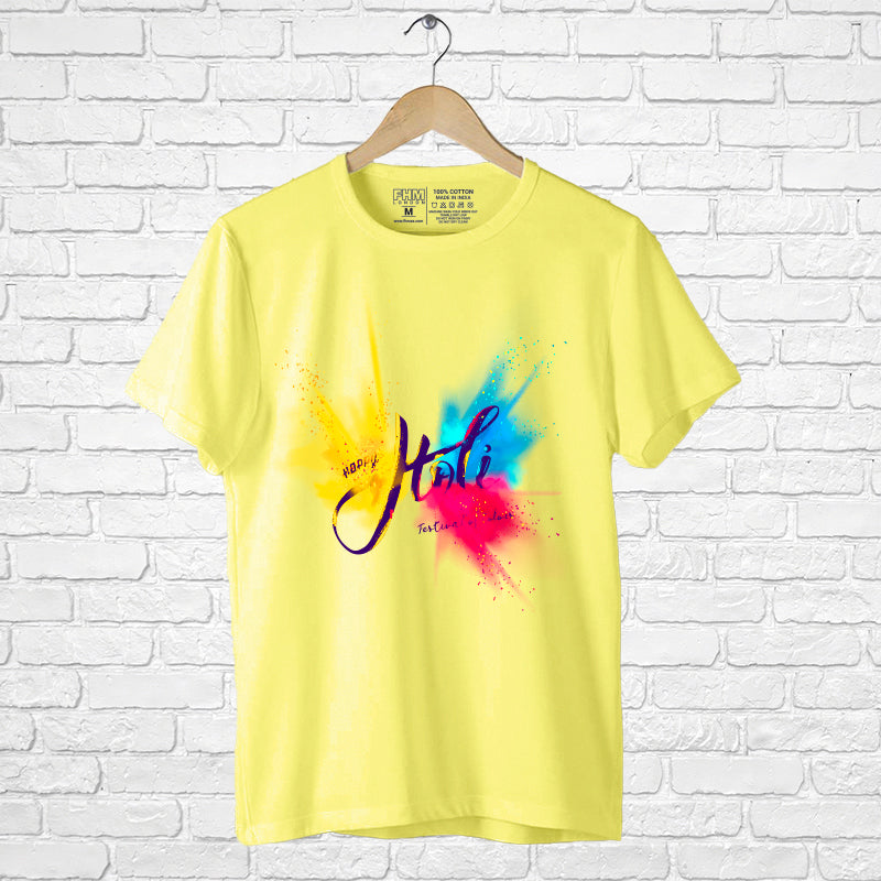 "HAPPY HOLI", Men's Half Sleeve T-shirt - FHMax.com