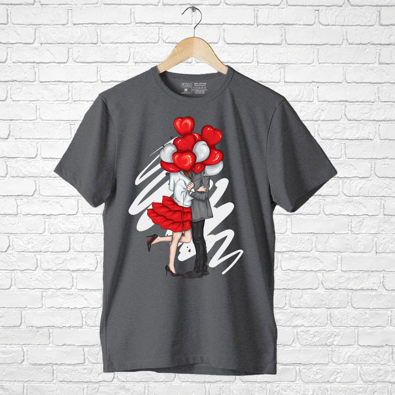 "HEART BALLOON", Men's Half Sleeve T-shirt - FHMax.com