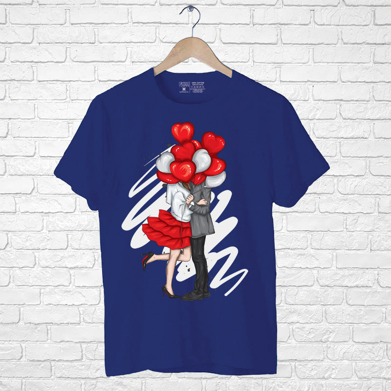 "HEART BALLOON", Men's Half Sleeve T-shirt - FHMax.com