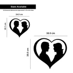"HEART COUPLE", Acrylic Mirror wall art - FHMax.com