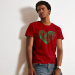 "HEART FINGERPRINT", Men's Half Sleeve T-shirt - FHMax.com