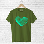 "HEART FINGERPRINT", Men's Half Sleeve T-shirt - FHMax.com