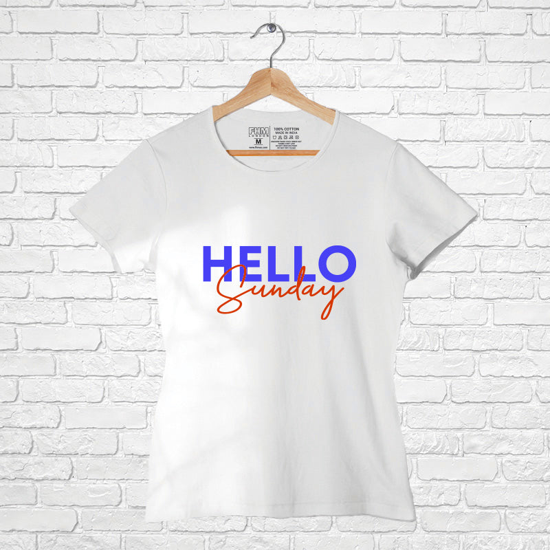 "HELLO SUMMER", Women Half Sleeve T-shirt - FHMax.com