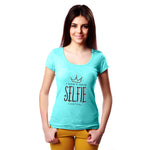 "SELFIE", Women Half Sleeve T-shirt - FHMax.com