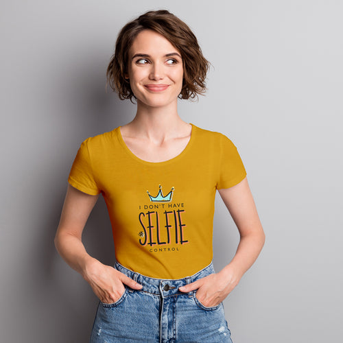 "SELFIE", Women Half Sleeve T-shirt - FHMax.com