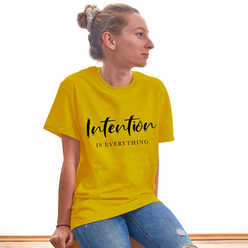 "INTENTION", Boyfriend Women T-shirt - FHMax.com