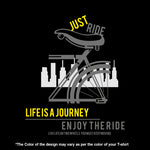 "JUST RIDE....", Women Half Sleeve T-shirt - FHMax.com