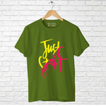 "JUST START", Men's Half Sleeve T-shirt - FHMax.com