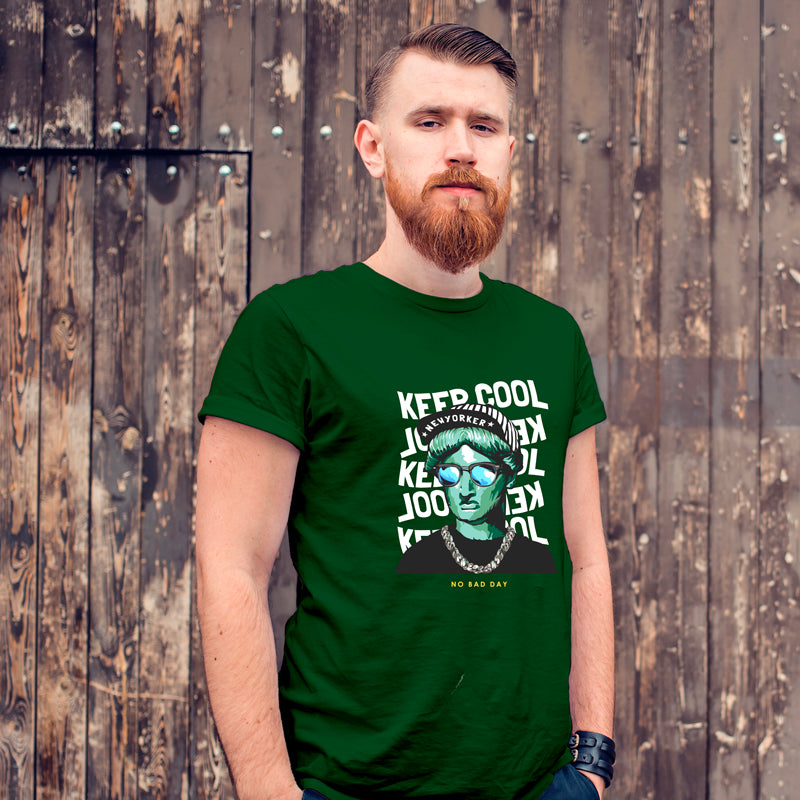 "KEEP COOL", Men's Half Sleeve T-shirt - FHMax.com