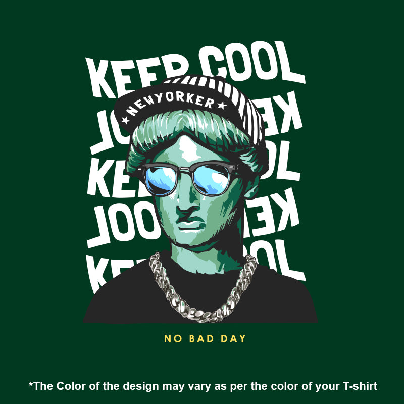 "KEEP COOL", Men's Half Sleeve T-shirt - FHMax.com