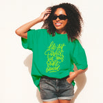 "LIFE ISN'T PERFECT, BUT YOUR OUTFIT CAN BE", Boyfriend Women T-shirt - FHMax.com