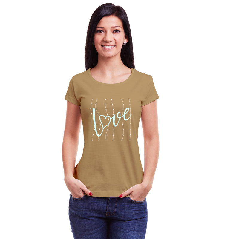 "LOVE", Women Half Sleeve T-shirt - FHMax.com