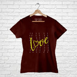 "LOVE", Women Half Sleeve T-shirt - FHMax.com