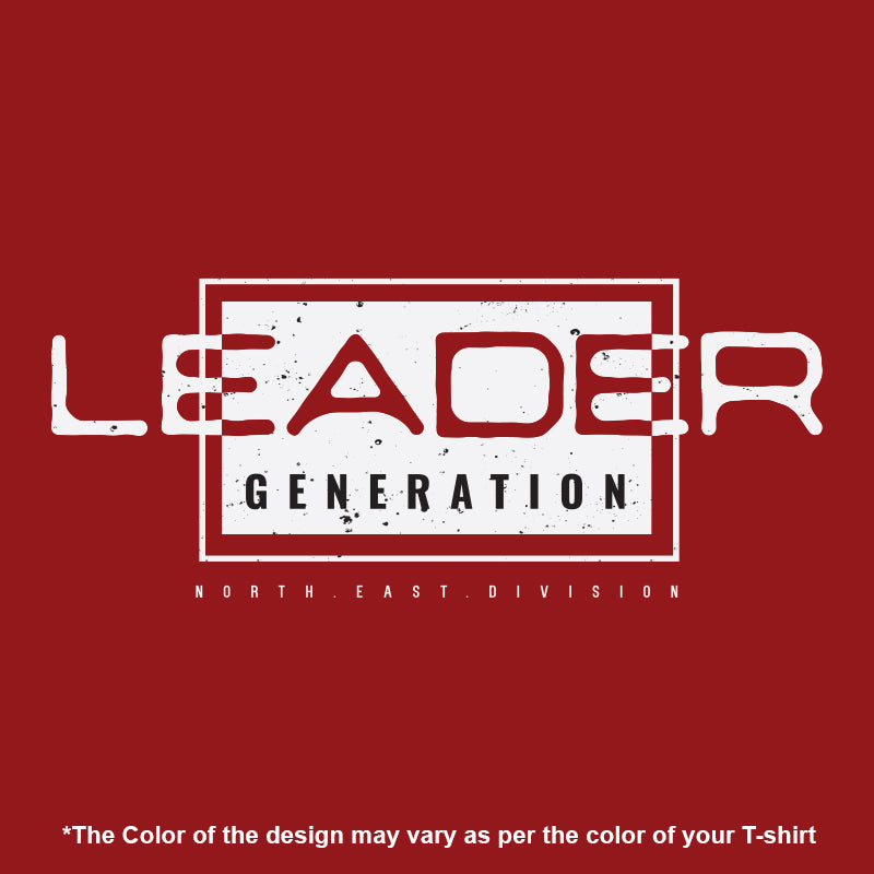 "LEADER GENERATION", Men's Half Sleeve T-shirt - FHMax.com