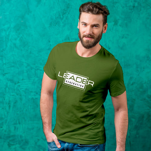 "LEADER GENERATION", Men's Half Sleeve T-shirt - FHMax.com