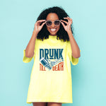 "DRUNK TILL DEATH", Boyfriend Women T-shirt - FHMax.com