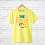 "SHE STOLE MY HEART", Men's Half Sleeve T-shirt - FHMax.com