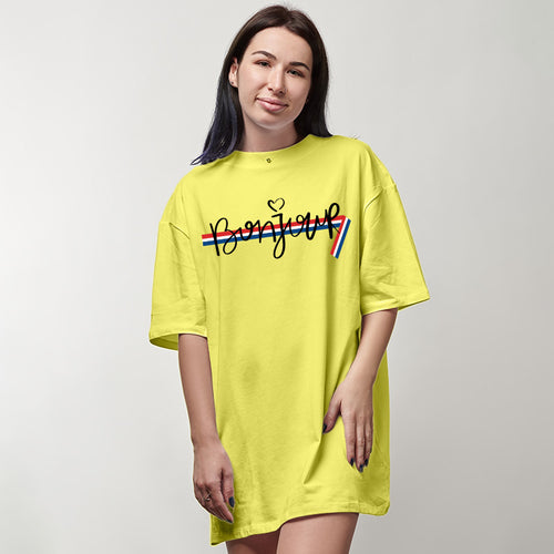 Bonjour, Boyfriend Women T-shirt - FHMax.com